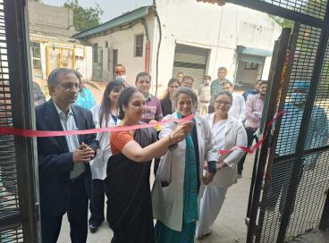 A wet and green waste composter installed in GNEC premises inaugurated by Dr. Poonam Narang (Ld Dean, MAMC) on 17th February, 2023. This composter is maintained by kitchen staff, convers waste into manure within 24 hours.