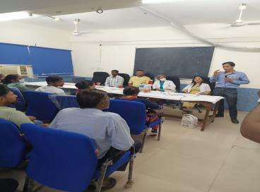 GNEC organized a de- addiction awareness program on 3rd May, 2023 for our class III and class IV workers in association with "The Delhi Inter- group of Alcoholics Anonymous