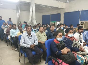 GNEC organized a de- addiction awareness program on 3rd May, 2023 for our class III and class IV workers in association with "The Delhi Inter- group of Alcoholics Anonymous